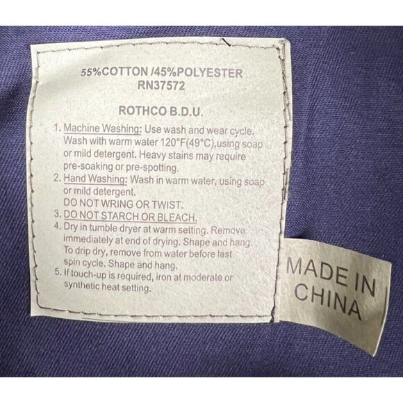 New Rothco BDU Unisex Blue Cargo Pants Military Tactical Uniform Size 27-31 - Picture 4 of 14